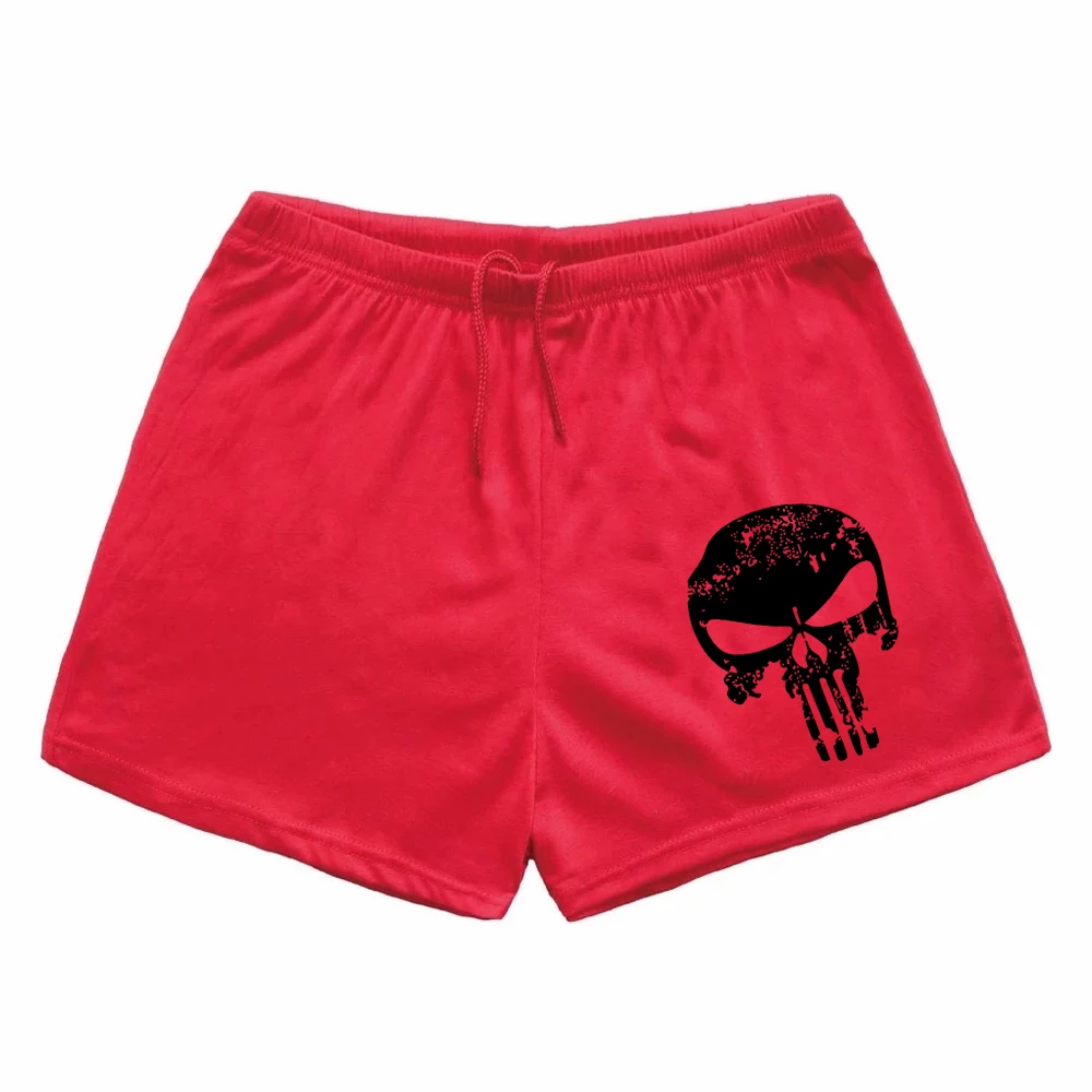 Summer men shorts men's casual shorts fitness exercise beach shorts breathable skull shorts jogger men's brand shorts 2