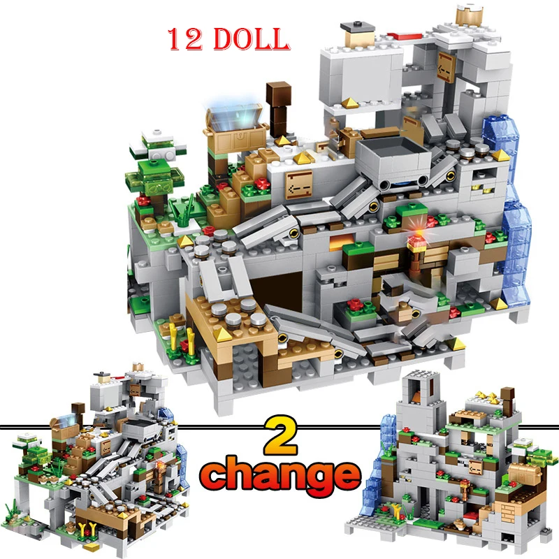2020 For Compatible Minecrafted Village 30065 Tree House The Mine Mountain Model My World Figures Building Blocks Children Toys 2020 For Compatible Minecrafted Village 30065 Tree House The Mine Mountain Model My World Figures Building Blocks Children Toys