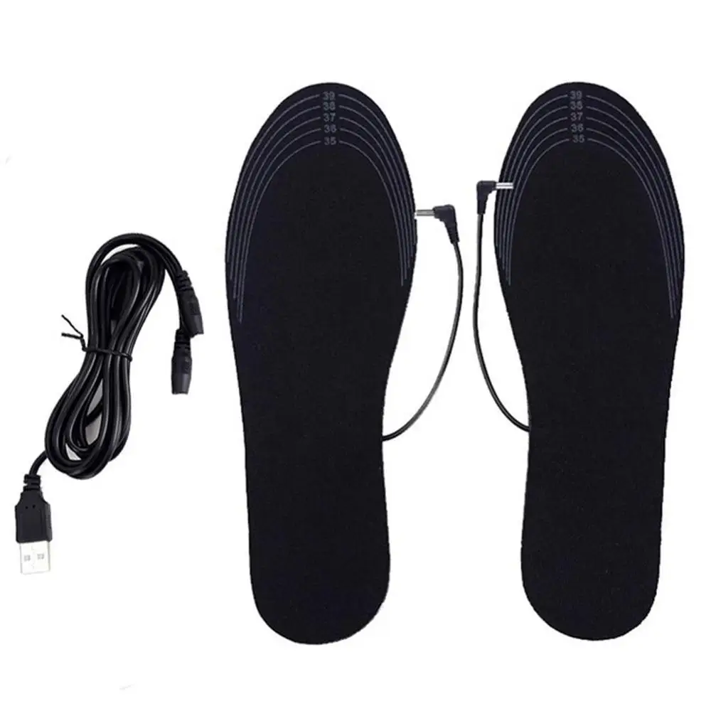 

Thicken USB Hot Foot Tool Heating Insole Foot Warmer Socks Pad Electric Heating Insole Washable Warmth Plush Insole