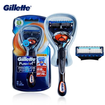 

Gillette Fusion Straight Razor Flexball Ball Man's Shaving Razor 5 Layers Ultra Thin Elastic Blade Shaver 1 Holder + 2 Head
