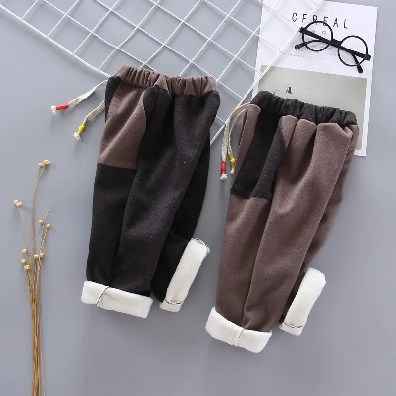 New Baby Pants Thick Winter Child Trousers LONG Children Leggings Kids Velvet Boys Warm 1-5 YEAR |