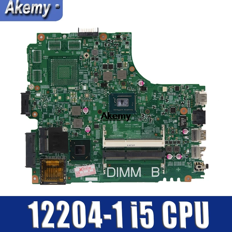 

12204-1 For Dell INSPIRON 2421 3421 5421 laptop motherboard CPU 12204-1 CN-07GDDC I5 DNE40-CR orginal teste motherboard