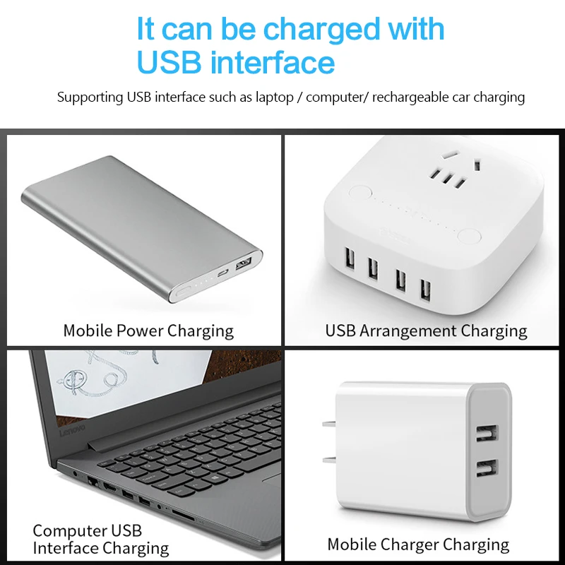 USB Smart Charger 18650 Battery Charger for 18350 18490 18650 21700 22650 26650 AAA AA A SC Li-ion Ni-MH Ni-CD Smart
