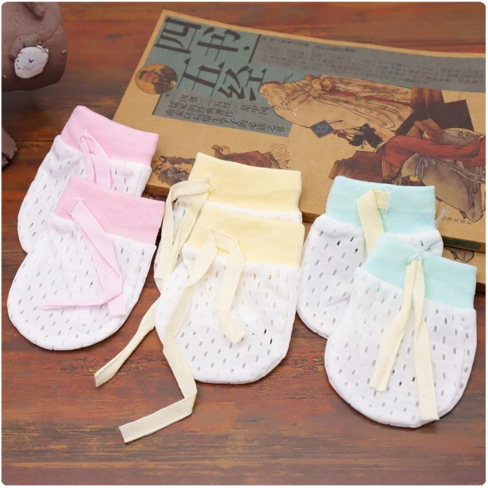 drawstring baby mittens