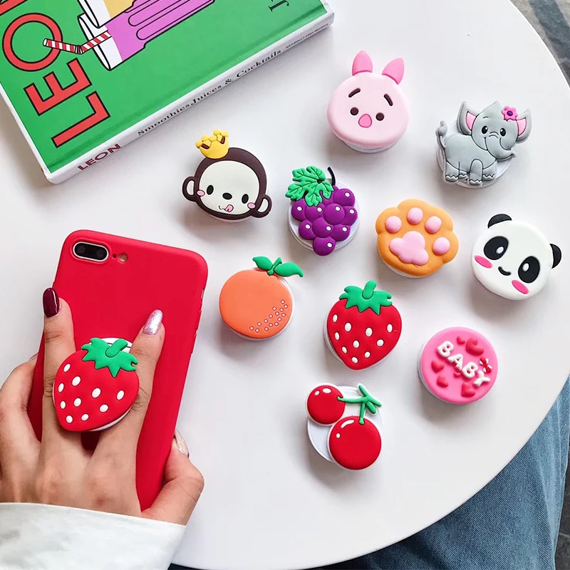 3D Силиконовый мультяшный складной держатель для телефона iphone umidigi pro милый