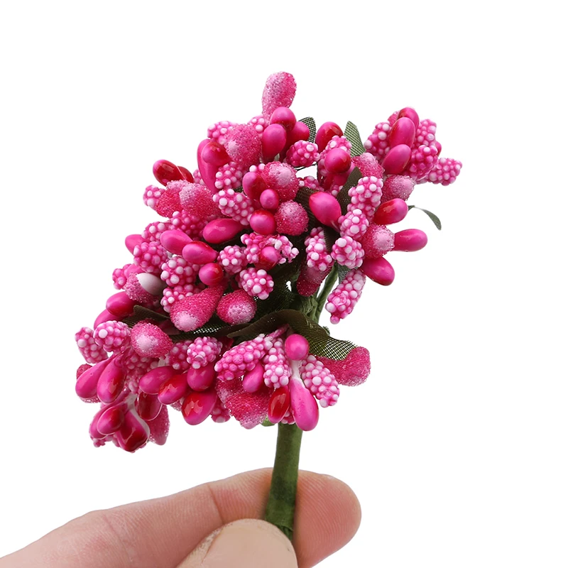 12 шт./лот браслет с искусственными ягодными цветами ручной работы свадебные