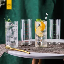 RUX мастерская термостойкий круглый стеклянный сок, кофе кружка Мензурка для ресторана, дома и кухни чашки