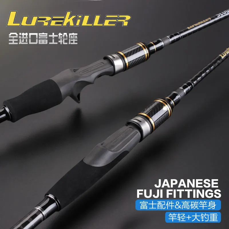 

Lurekiller Fishing rod japan Full fuji parts 2.0m slow jigging rod 20kgs carbon spinning/casting boat rod light for fishing