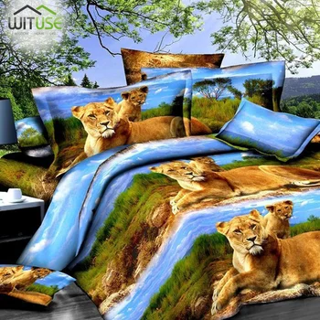 

Breathable 3D BEDDING SET ANIMALS TWIN QUEEN HD DUVET COVER PILLOWCASE SOFT & BREATHABLE used to decorate the family bedroom