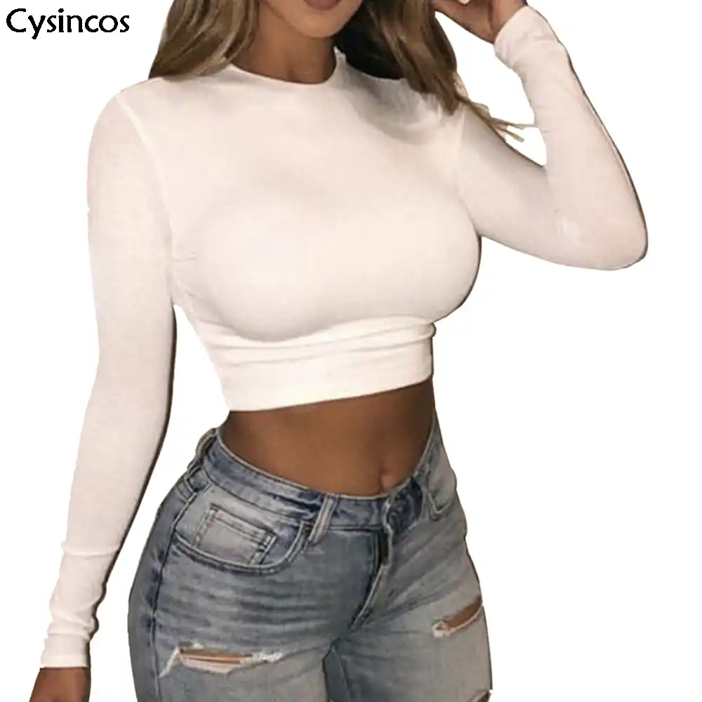 women's tight fitting long sleeve t shirts