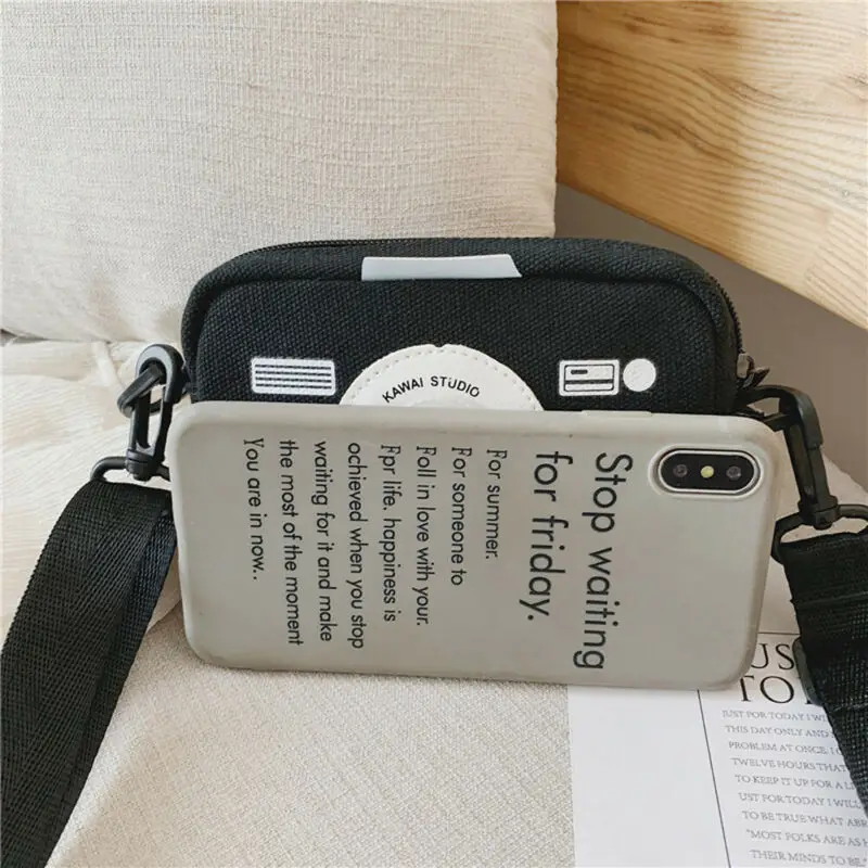 Детские сумки-мессенджеры, Холщовая Сумка для камеры, сумка для диких монет, аксессуары для девочек, сумка, крутая