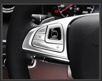 

Car Steering Wheel Buttons Sequins Decoration Sticker Trim For Mercedes Benz E Class W213 2016-18 Interior Modified Decals