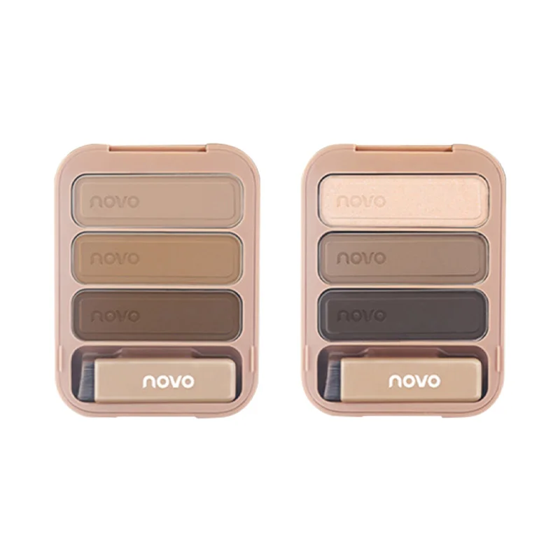 3 Colors 3D EyeShadow Brow Makeup Palette Long lasting Waterproof Make Up Eyebrow Shades Powder Highlight Powder Nose Shadow