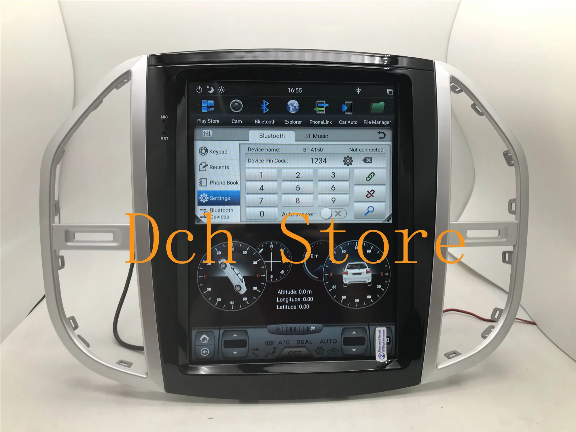 12 1 дюймовый вертикальный экран Tesla Style Android 9 0 автомобильный DVD GPS навигация плеер