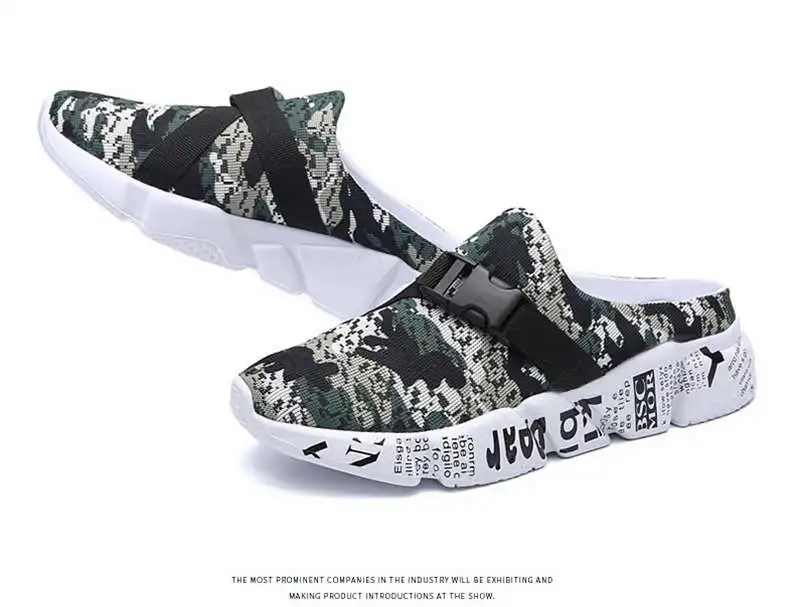 Comfort Men Shoes Casual Big Size Men's Home Slippers Fashion Mesh Soft Summer Sandals Crock Fishing Quick-drying Man Slipper B1