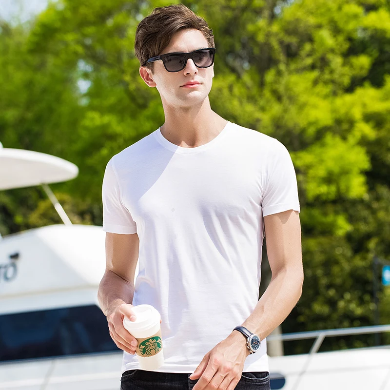 Мужская футболка с коротким рукавом лето 2020 Новые повседневные топы мягкая