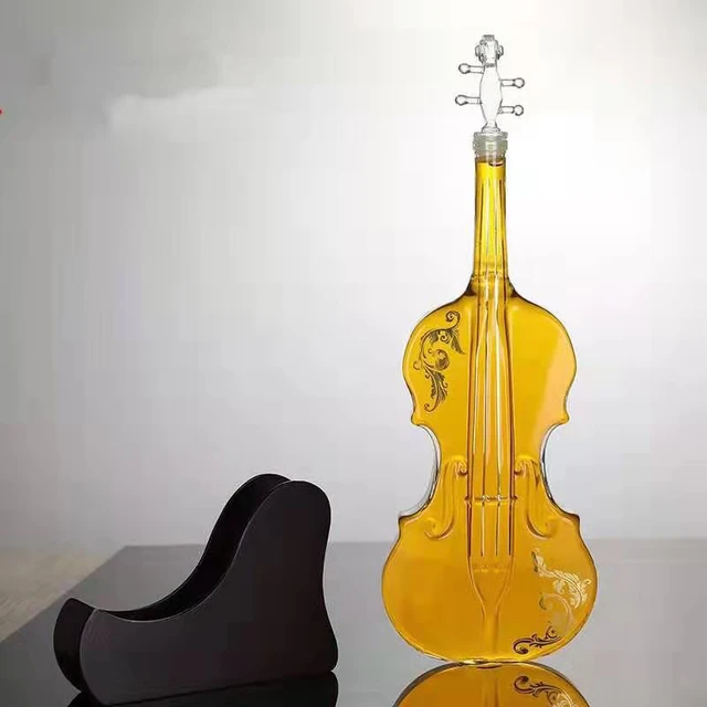 Creative high end violin decanter wine whisky decanter bottle