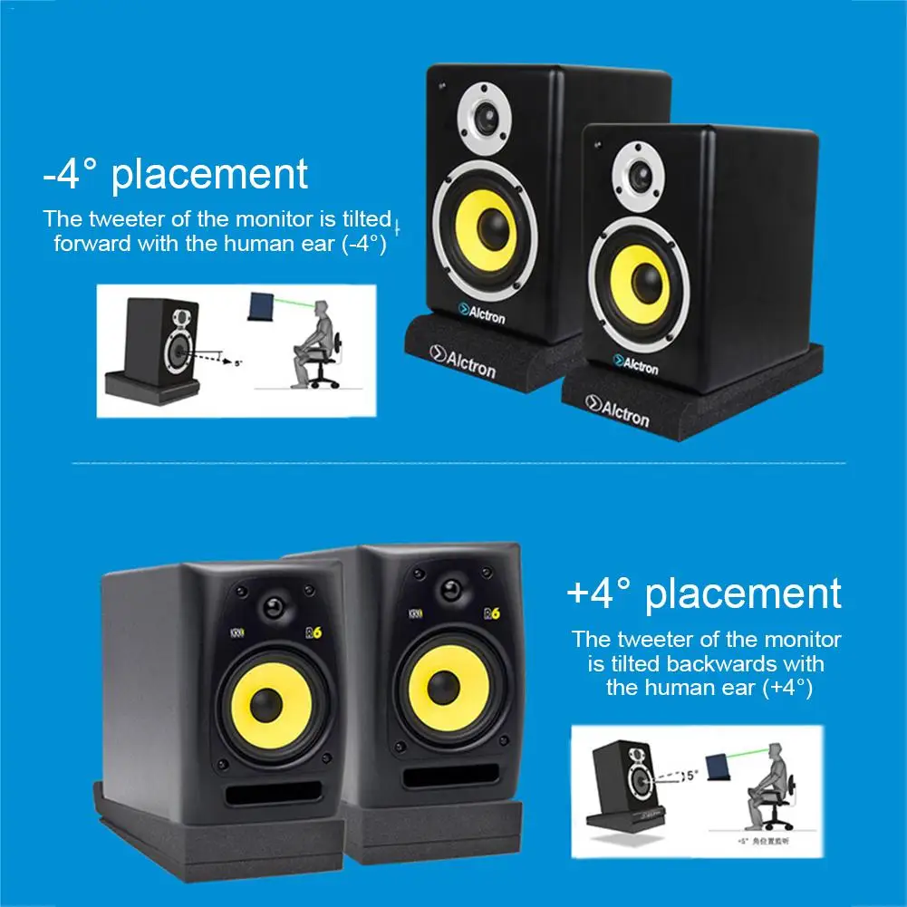 4pcs Studio Monitor Isolation Pads High 