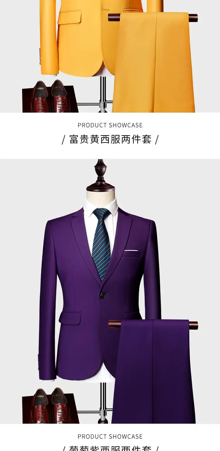 Коллекция года, Chaqueta+ pantaln/negocios para hombre conjuntos de vestido de boda de tres piezas traje блейзеры abrigo Pantalones M-6XL