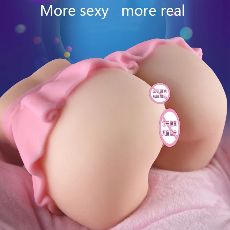 Силиконовая подушка Реалистичная подделка Мужской мастурбатор в форме попки реальные влагалище и анус мастурбатор секс-кукла для взрослых киска игрушки для мужчин