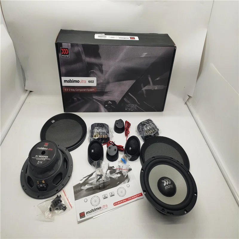 Morel Maximo 울트라 602 카 오디오 6.5, 양방향 4 옴 90W 구성 요소, 자동차 스피커 시스템, 이스라엘 도요타 제조, , 4 세트