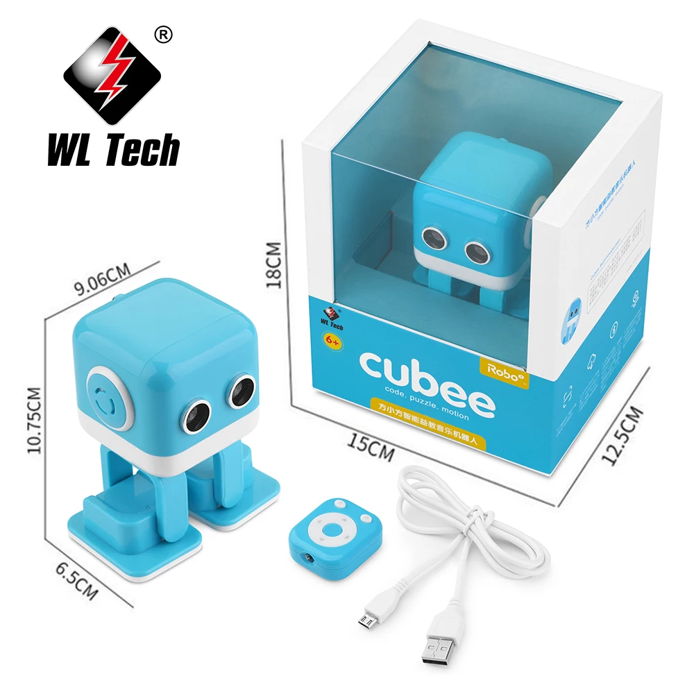 WLTOYS Cubee RC игрушечный робот умная Bluetooth колонка интеллектуальная музыкальная