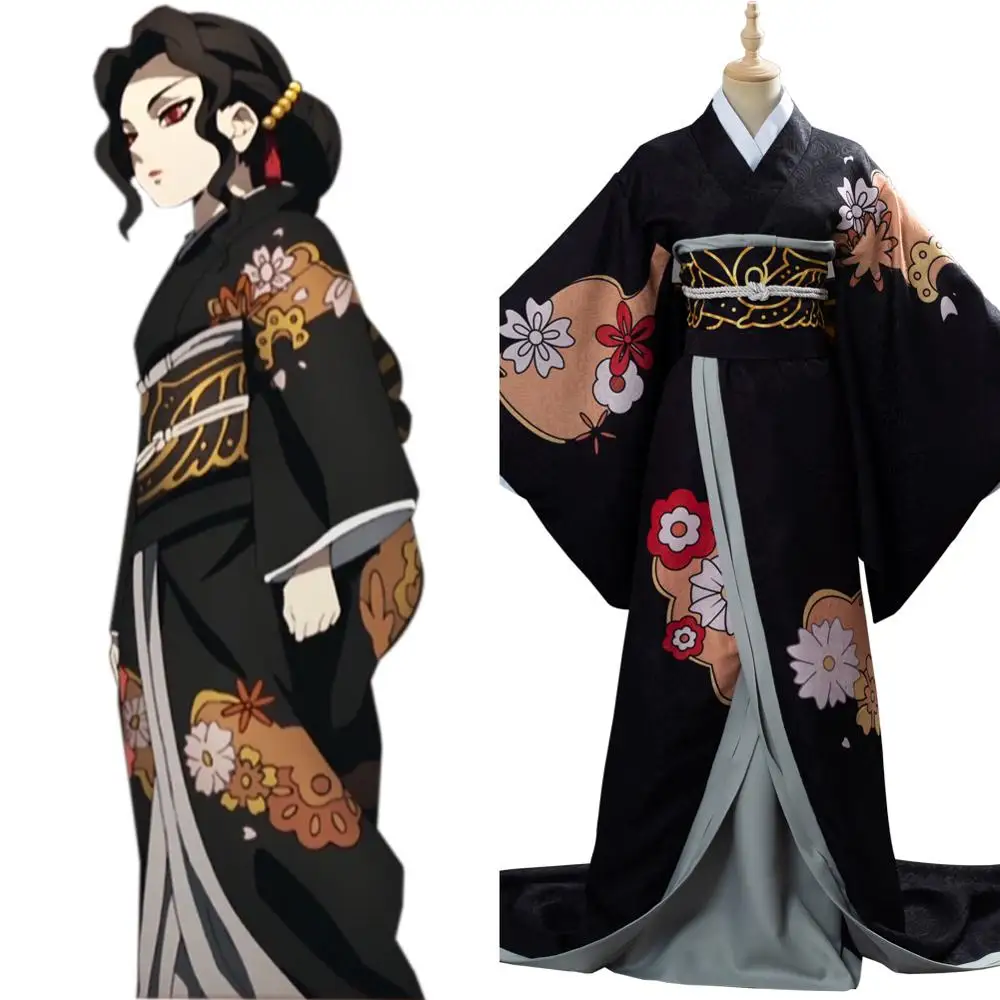 Аниме убийца демонов кибуцудзи музан карнавальный костюм Kimetsu no Yaiba Kibutsuji Muzan