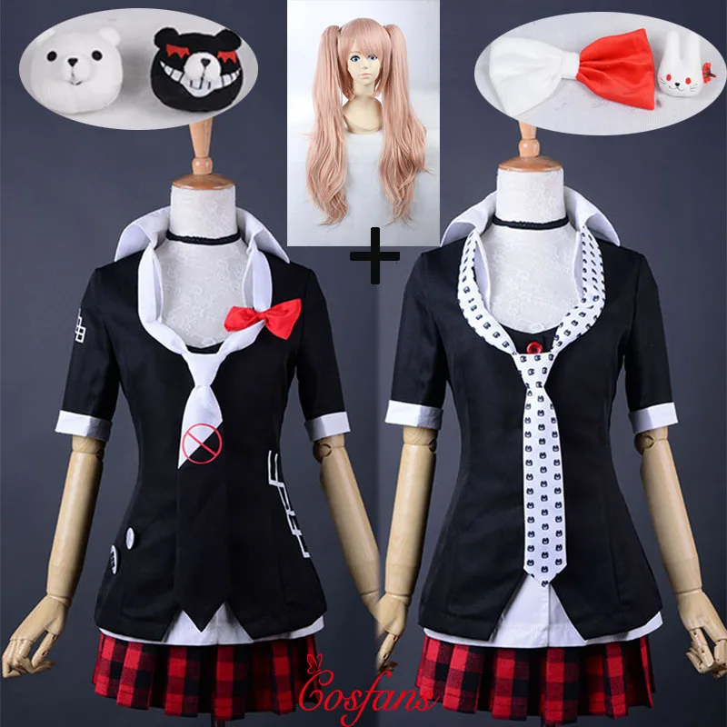 

Danganronpa Cosplay Junko Enoshima Emboitement Inushio Kimuchi Symbol Mark Sign Dangan-Ronpa Trigger Happy Havoc Cosplay Costume