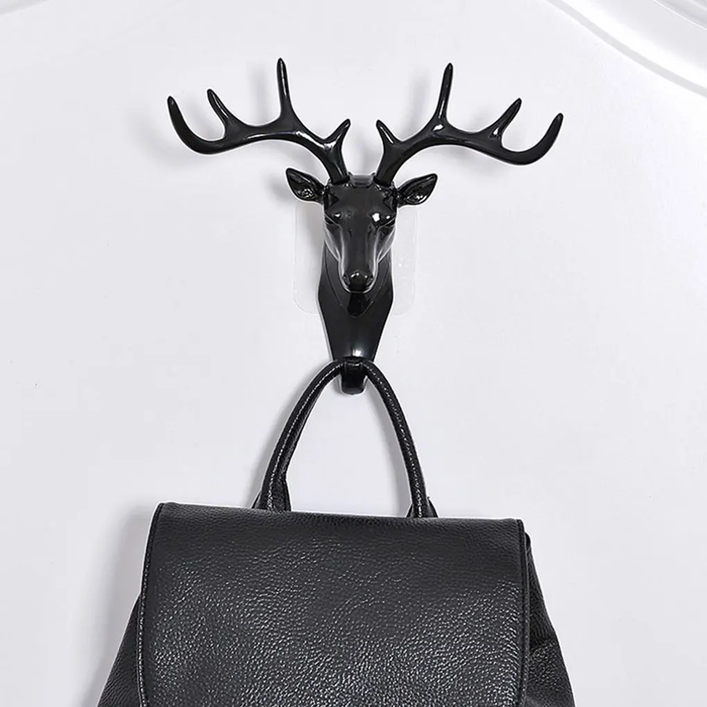 Wall Hanging Hook Vintage Deer Head Antlers for Clothes Hat Scarf Key Horns Hanger Rack Decoration | Дом и сад