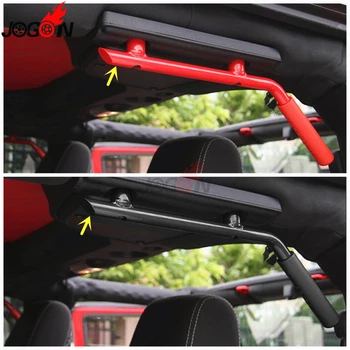 

For Jeep Wrangler 2011-2017 Car Accessories Interior Rear Back Door Armrest Pull Handle Handrail Add-on Molding Kit