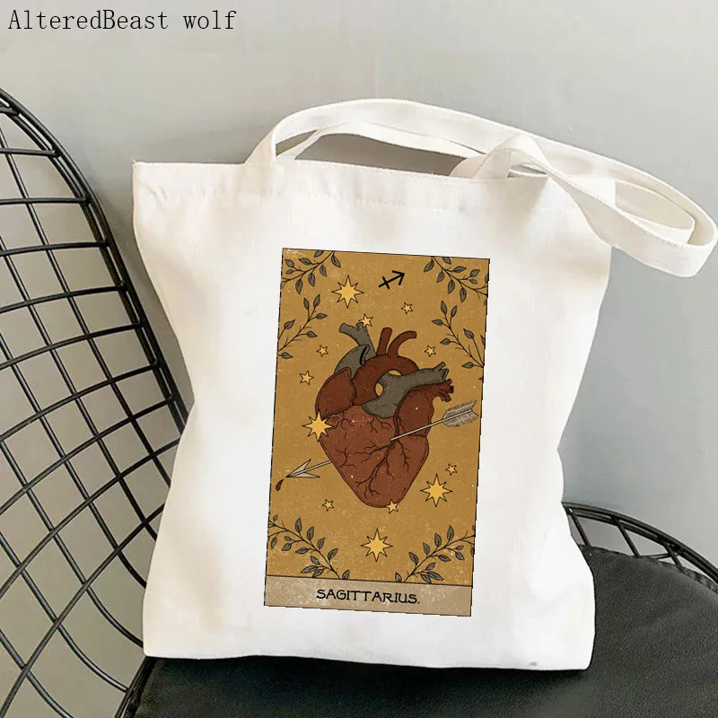 Women Shopper bag RBG Justice Tarot Printed Kawaii Bag Harajuku Shopping Canvas Shopper Bag girl handbag Tote Shoulder Lady Bag
