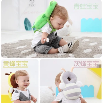 

Cartoon Baby Head Protection Pad Pillow Newborn Toddler Headrest Pad Kids Head Back Shatter Resistant Cushion Infant Pillows