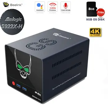 

Beelink GS-KING X SmartTV Box 4GB 64GB DDR4 Amlogic S922X-H Android 9.0 NAS Voice Wifi 1000Mbps 4K 75fps Set Top Box
