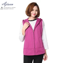 Ajiacn рекомендуем анти-излучения с капюшоном жилет электромагнитного излучения чувствительный персонал использовать EMF защитная одежда