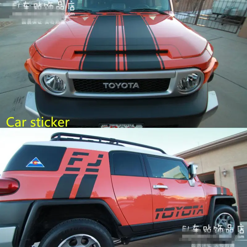 

for Toyota Land Cruiser FJ car stickers appearance decoration FJ Land Cruiser personality dynamic body pull flower stickers