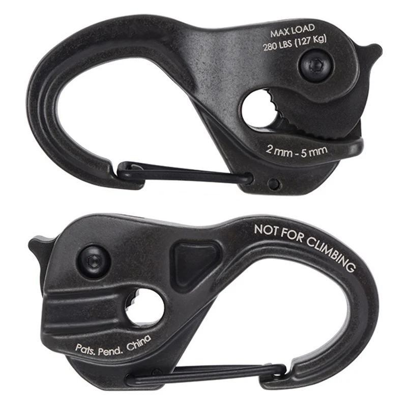 

Knot-free Cord Tightener Hook Aluminum Binding Rope Hook Portable Fixed Tool without Rope For Drop Ship