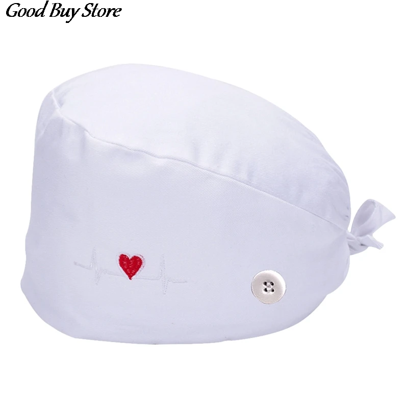 Pet Shop Working Headwear Doctor Nurse Turban Head Wrap Health Services Headwrap Breathable Cotton Nursing Headband Bouffant Hat