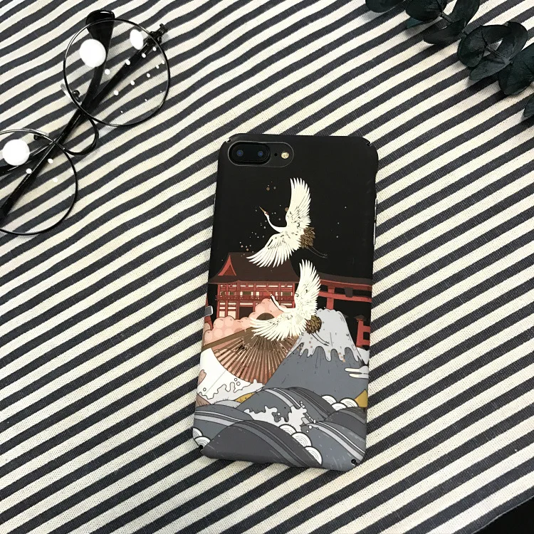 A Винтажный чехол с розами для IPhone X, XR, XS, Max, 6, 6 s, 7, 8 Plus, чехол s, высокое качество, PC, жесткий чехол для телефона, Iphone 7, чехол, Capa Funda Coque - Цвет: A