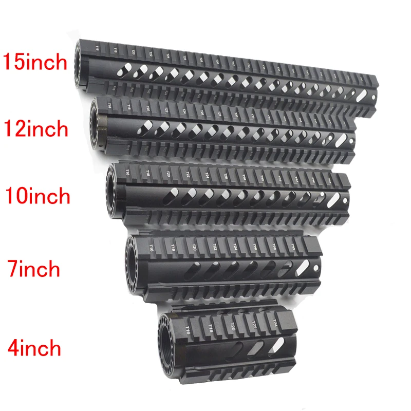 4 7 10 12 15 дюймов M4 M16 AR15 бесплатно поплавок Quad Rail Picatinny Handguard стандартный карабин. 223 5,56 страйкбол охотничьи винтовки крепление