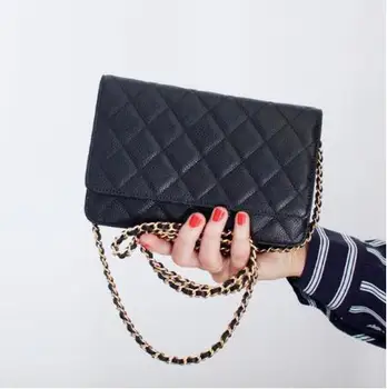 

Classic caviar bag ladies luxury handbag top designer wallet feminina flap chain messenger bag mini shoulder bag woc