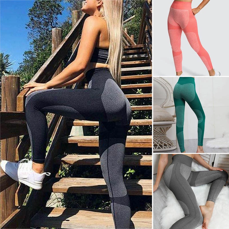 guerra lechuga Contratista Recién calzas sin costuras para mujer cintura alta Push Up Butt Leggings  Yoga pantalones SD669|Pantalones de yoga| - AliExpress