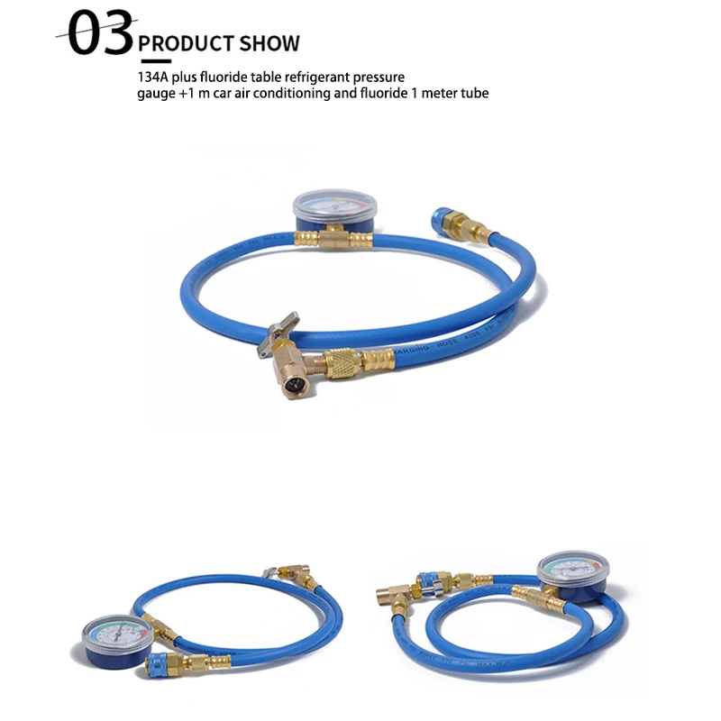 Автомобильный Кондиционер инструмент для ремонта быстросъемный хладагент соединитель датчик холодного давления R134a кондиционер трубка из фторида