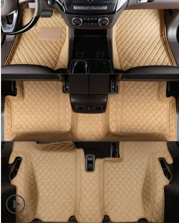 

Best quality! Custom special car floor mats for Mercedes Benz GL 500 X166 2015-2013 7 seats waterproof carpets for GL500 2014
