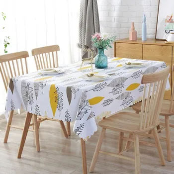 

PVC Waterproof Tablecloth Table Cloth Rectangular Plasticcoffee table for living room table cover cloth dinning table cover
