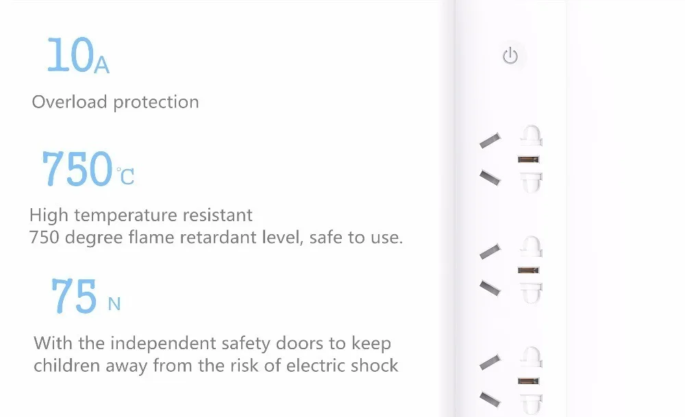 Умная розетка Xiaomi Qingmi домашняя силовая полоса 3 USB быстрая зарядка/5 гнезд удлинитель WiFi Mijia приложение Удаленная розетка питания