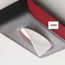 Автомобильный кожаный солнцезащитный козырек коробка для салфеток Держатель съемные наклейки коробка для салфеток Подходит для BMW TOYOTA LEXUS FORD Nissan Mitsubishi