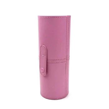 

High Quality Makeup Brush Holder PU Leather Cosmetic Cup Case Pen Empty Storage BoOrganizer