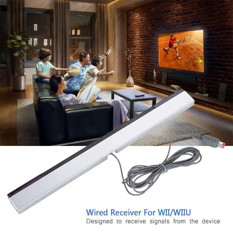 Infrared IR Signal Sensor Bar/Wired Receiver & Standc Console Sensor Bar Wired Bar