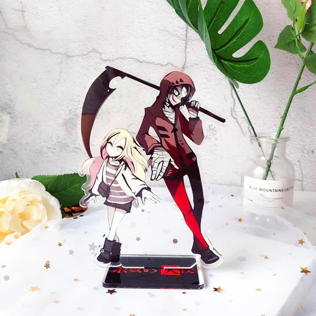 1 pçs novo anime anjos da morte acrílico suporte modelo ray & zack mesa  decoração placa titular figura de ação brinquedos fãs coleção presentes -  AliExpress