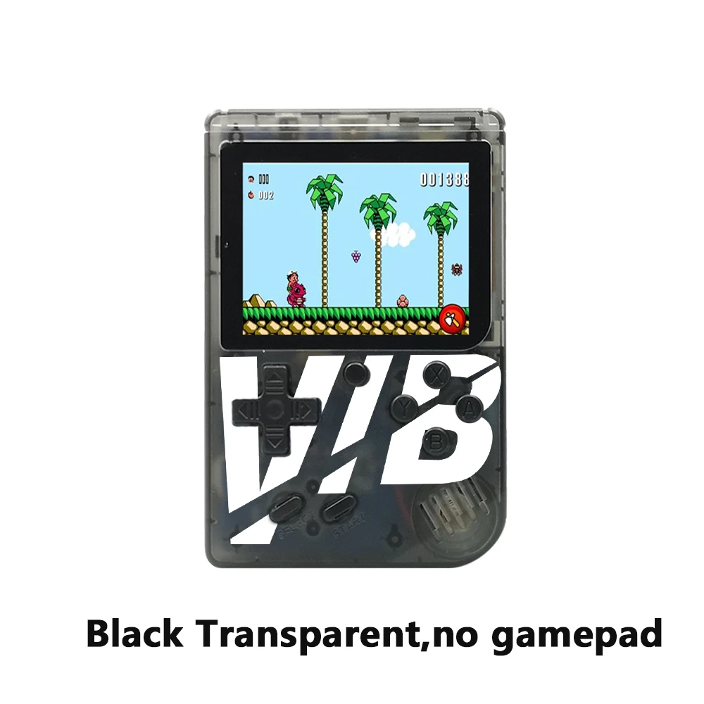 Q5 ретро мини 8 бит Fc Ретро игры видео игры встроенные 169 игры портативная игровая консоль супер VIB игры 30 вибрационные sup игры - Цвет: Black transparent